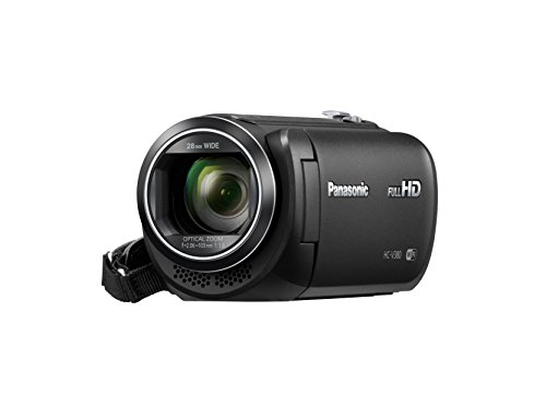 Panasonic HC-V380K全高清便携式摄像机，带有Wi-Fi多场景双镜头（黑色）