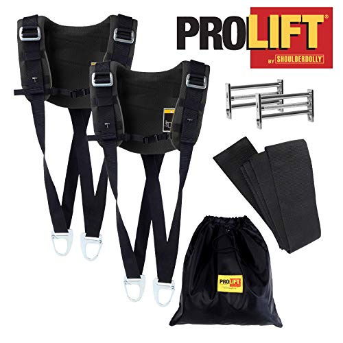 Nielsen Products 3500 重型 Pro Lift - 带衬垫的 2 人起重和移动系统，适用于专业搬运工、交付团队、工业和建筑工人