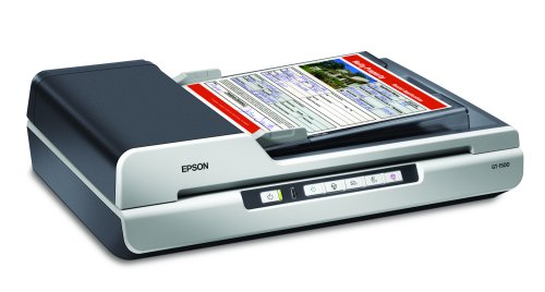 Epson WorkForce GT-1500 文档图像单张纸扫描仪，带自动文档进纸器 (ADF) (B11B190011)