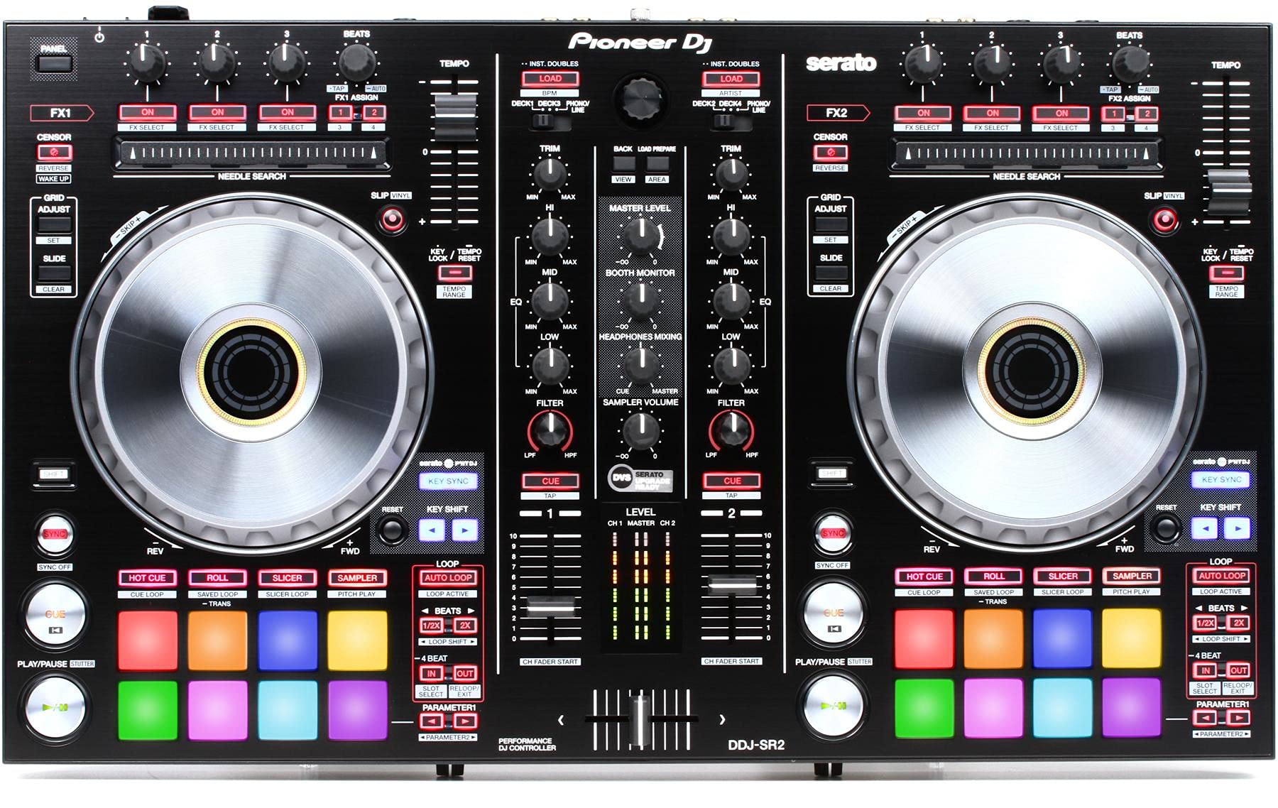 Pioneer DJ DDJ-SR2 4 层 Serato DJ Pro 控制器