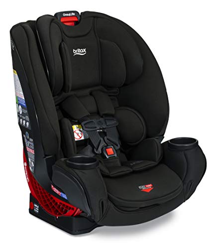 Britax One4Life ClickTight多合一汽车安全座椅-使用10年-婴儿，敞篷车，助推器-5至120磅-SafeWash织物，Eclipse黑色