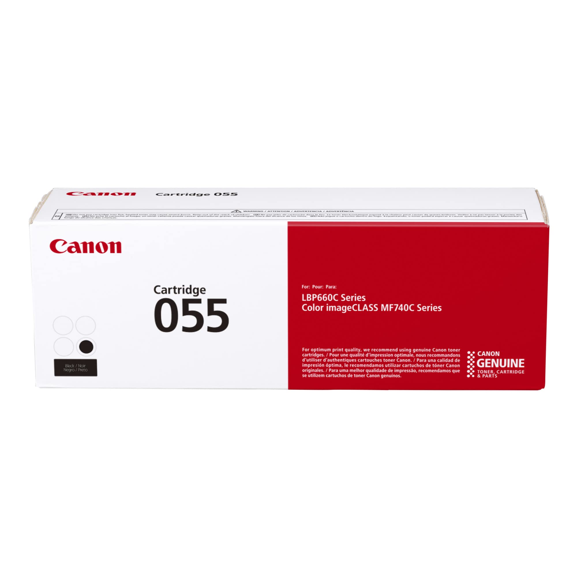 Canon 正品碳粉，墨盒 055 黄色 (3013C001) 1 包彩色 imageCLASS MF741C...