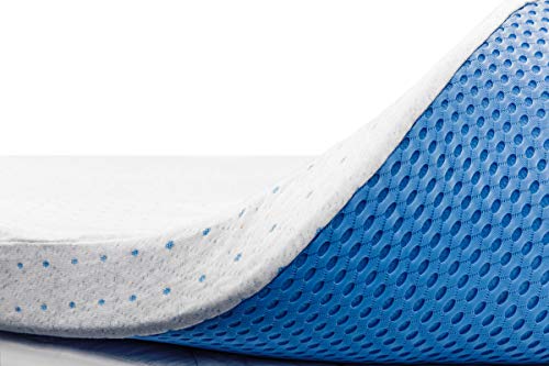 ViscoSoft 3英寸记忆泡沫床垫礼帽Twin XL | 高密度凝胶通风垫| 可拆卸竹纤维人造丝套