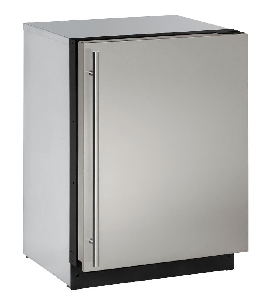 U-Line U3024RS00B模块化3000系列24英寸内置紧凑型冰箱，容积为4.9立方英尺 容量（不锈钢）