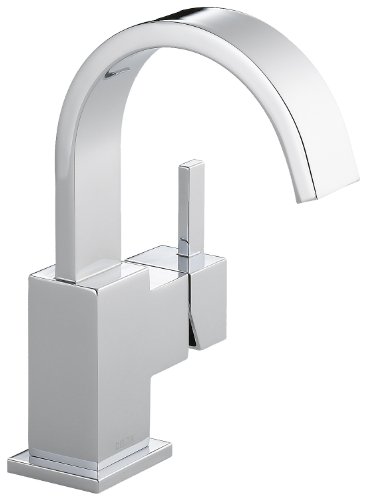 Delta Faucet Vero 单孔浴室水龙头、单把浴室水龙头镀铬、浴室水槽水龙头