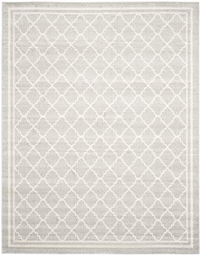 Safavieh Amherst 系列 AMT422B 浅灰色和米色室内/室外地毯（11' x 15'）...