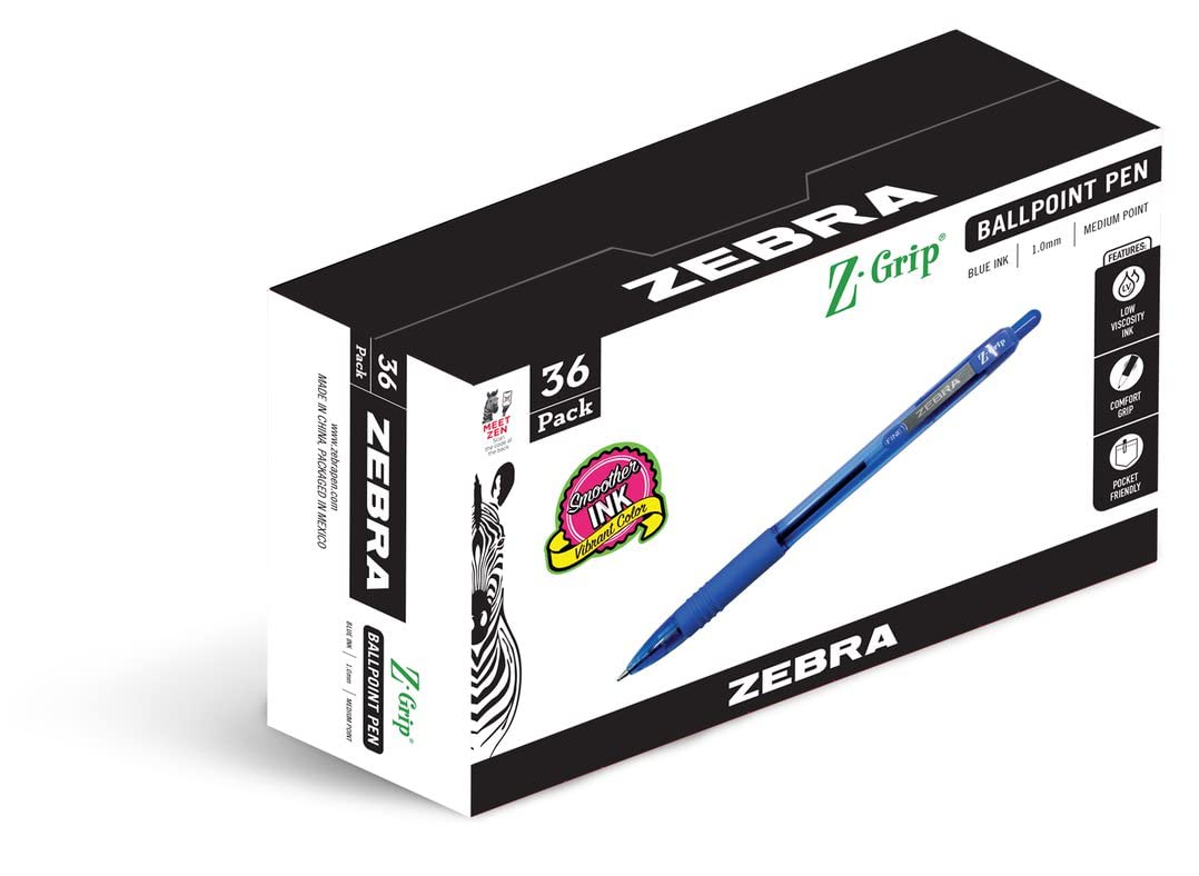 Zebra Pen Z-Grip 可伸缩圆珠笔
