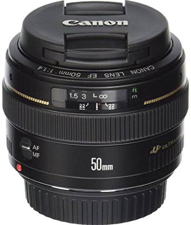 Canon EF 50mm f / 1.4 USM标准和中距远摄镜头，用于单反相机-固定（认证翻新）...