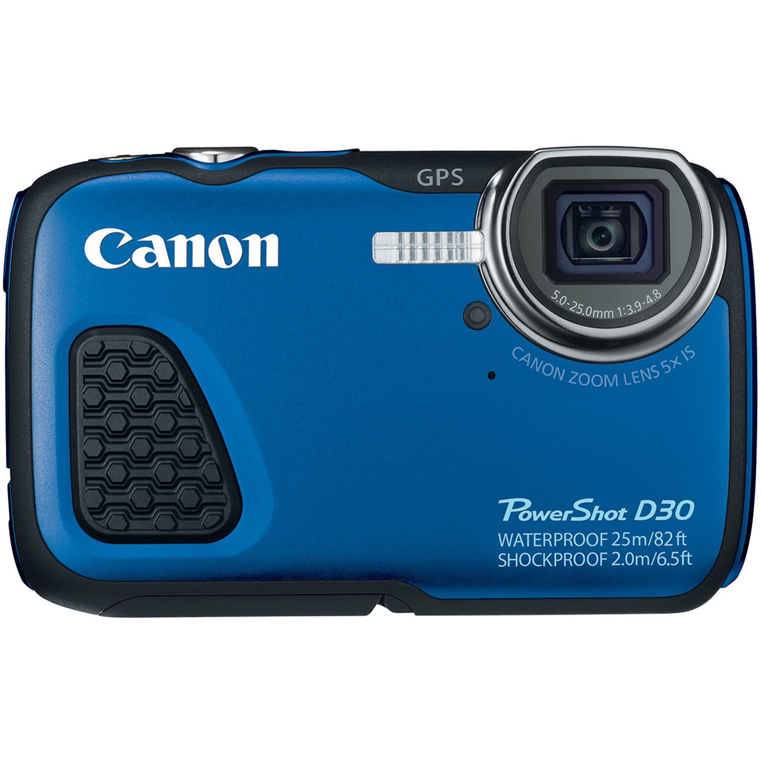 Canon PowerShot D30防水数码相机，蓝色