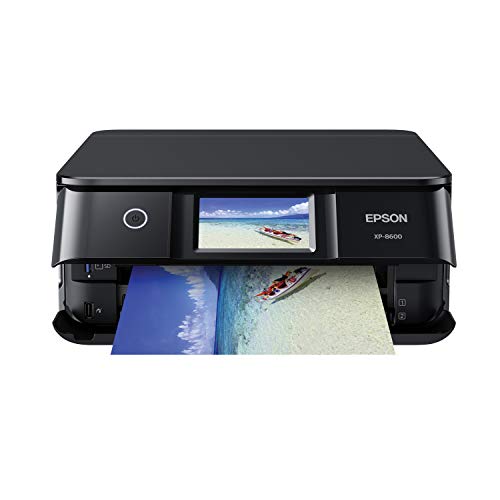 Epson Expression Photo XP-8600 无线彩色照片打印机，带扫描仪和复印机，黑色，小型