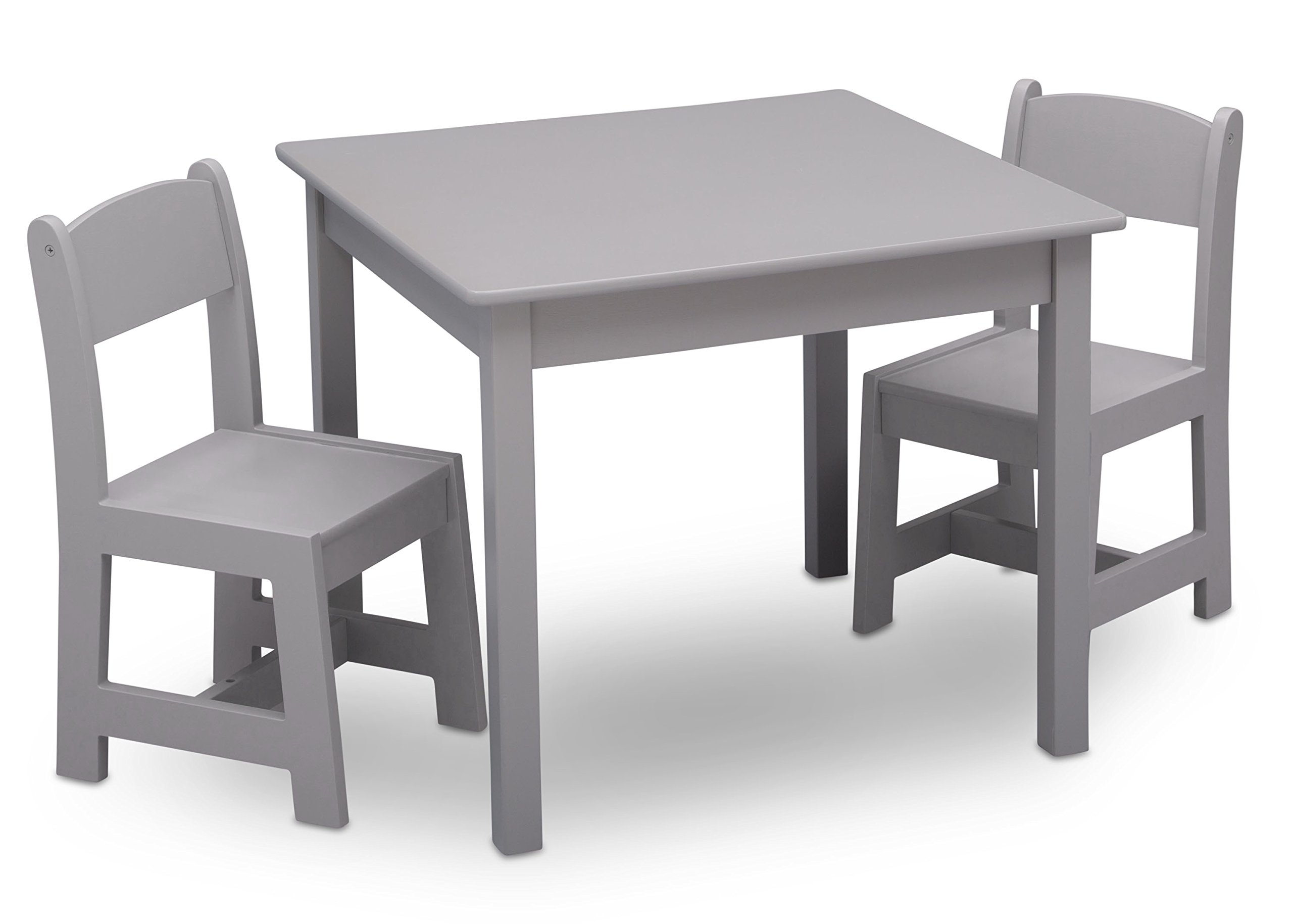 Delta Children MySize 儿童木质桌椅套装（含 2 张椅子） - 非常适合艺术和工艺品、零食...