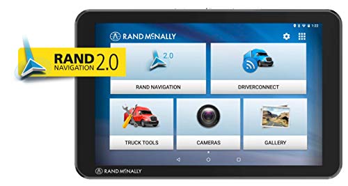Rand McNally TND Tablet 85 8 英寸 GPS 卡车导航仪，内置行车记录仪、易于读取的...