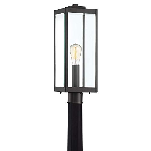 Quoizel WVR9007EK Westover现代工业户外安装式照明灯，1灯，150瓦，土黑（21'H x 7'W）