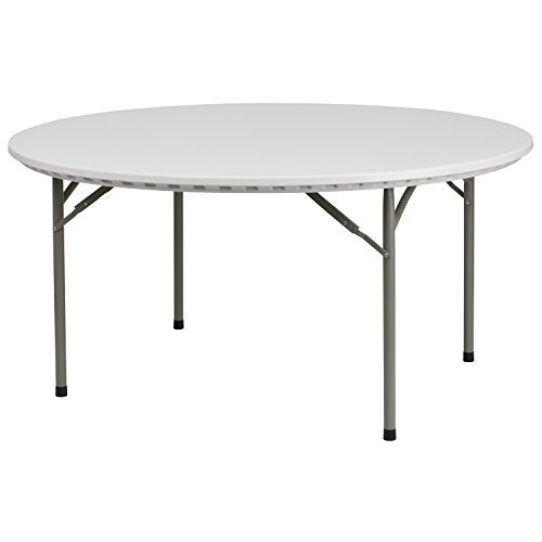 Flash Furniture 60英寸圆形花岗岩塑料折叠桌