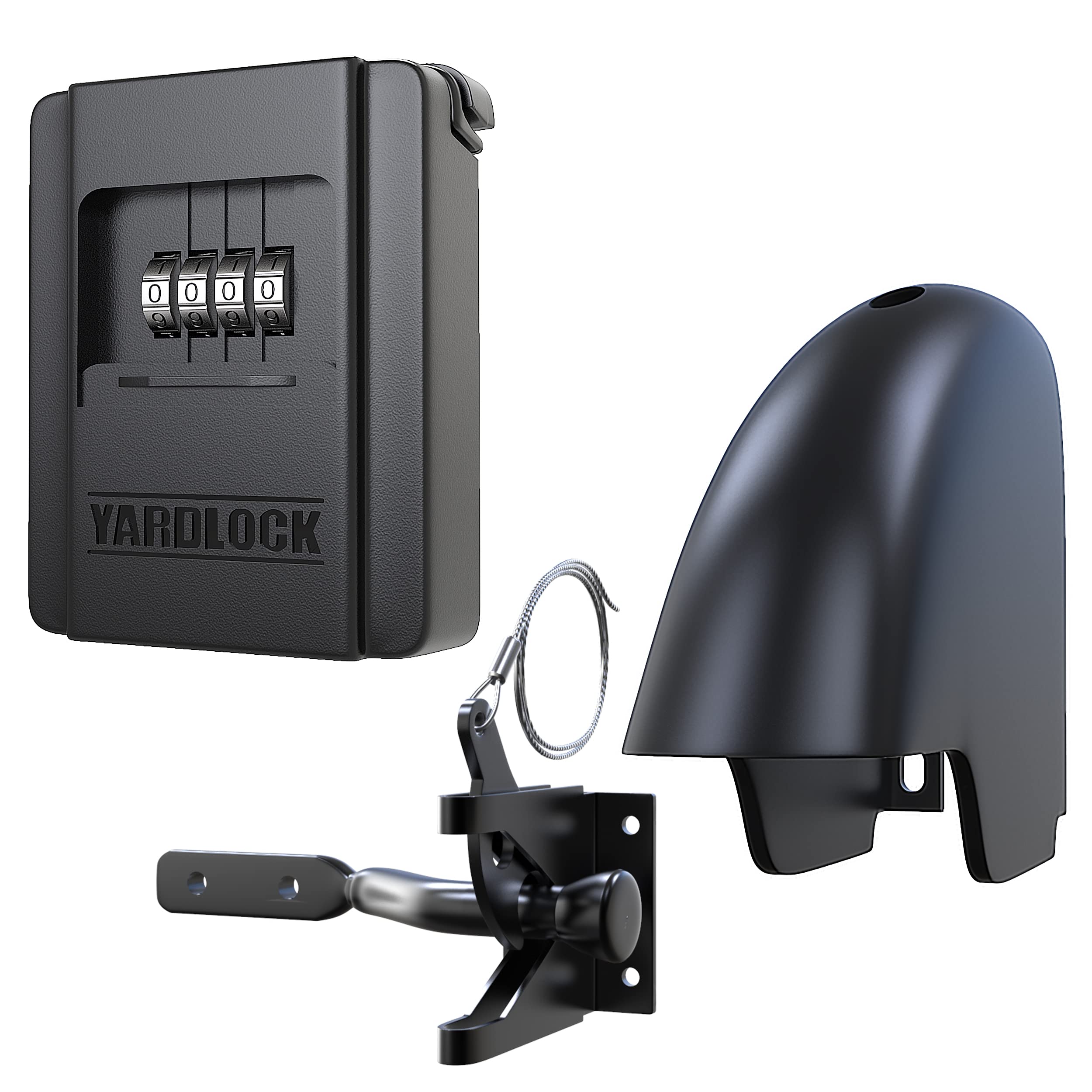 Yardlock 无钥匙门锁 安全栅栏锁和插销 坚固耐用的系统...