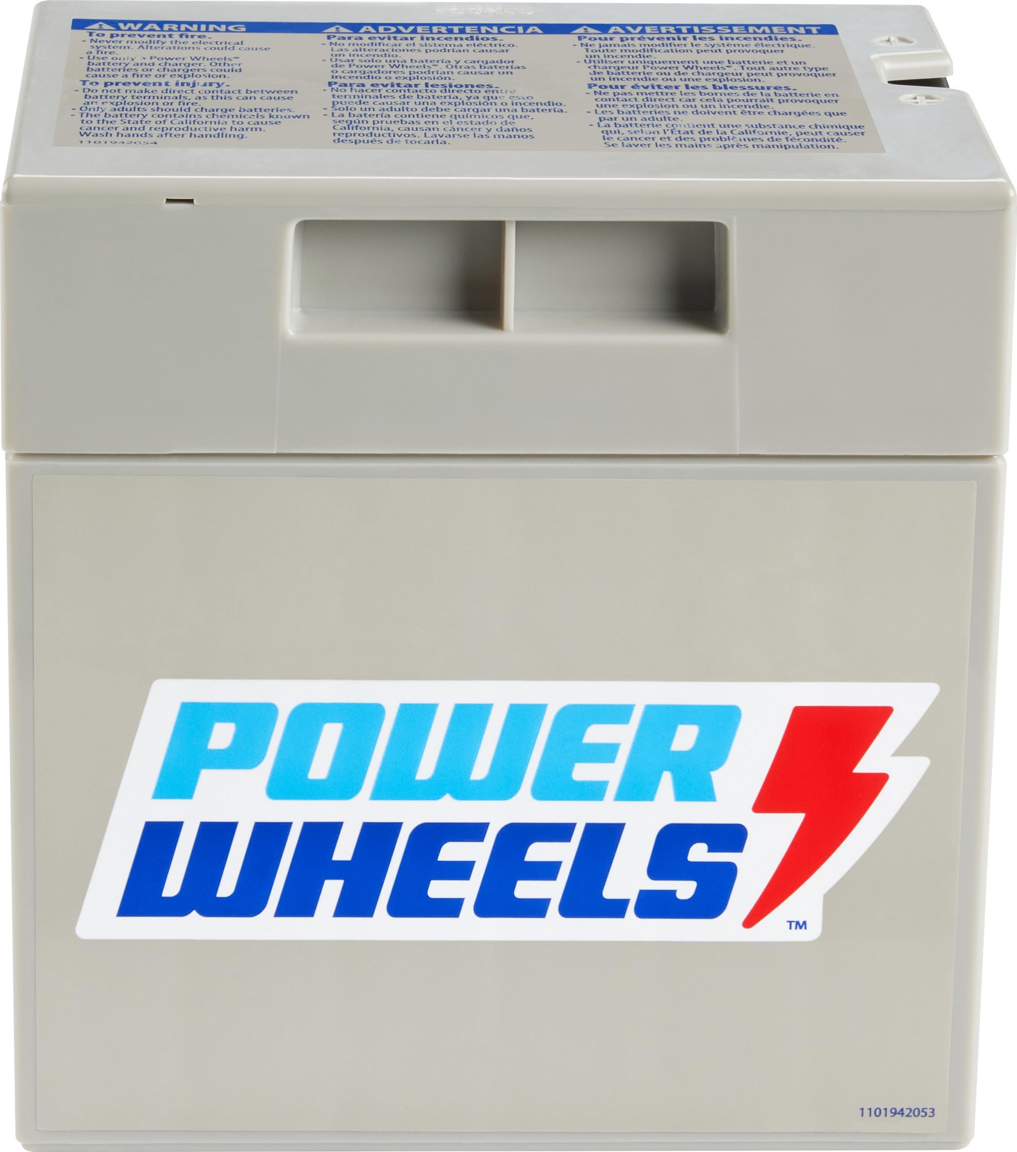 Power Wheels 适用于学龄前车辆的骑乘玩具替换电池 12 伏 12 安时可充电电池