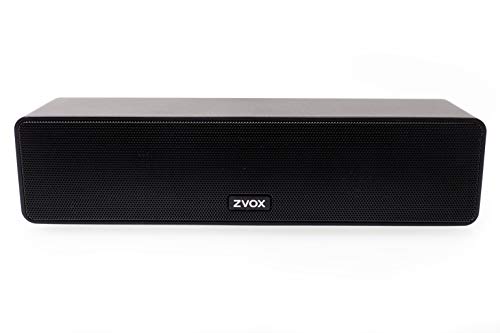 ZVOX 具有专利听力技术的对话清晰条形音箱，六级语音增强 - 30 天家庭试用 - AccuVoice AV100 - 黑色