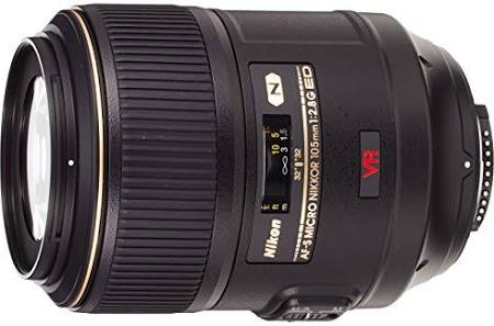 Nikon AF-S VR微型尼克尔105mm f / 2.8G IF-ED减震固定镜头，具有自动对焦功能，适用于DSLR相机