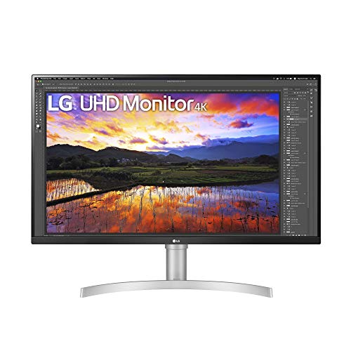LG 32UN650-W 显示器 32' UHD (3840 x 2160) IPS 超精细显示屏，兼容 HDR10，DCI-P3 95% 色域，AMD FreeSync，3 边虚拟无边框设计，高度可调节支架 - 银色/白色