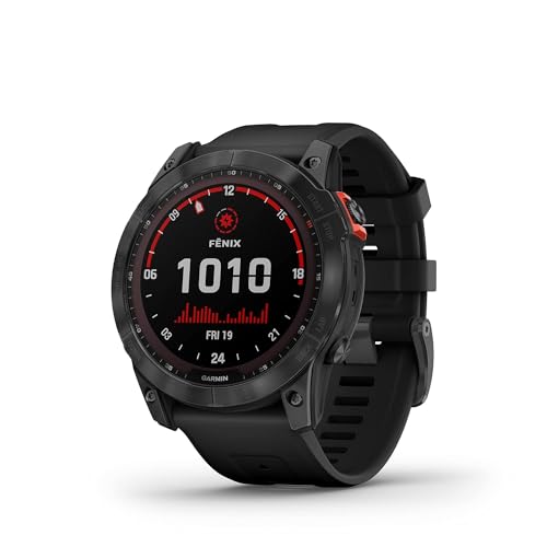 Garmin Fenix 7X Solar Multisport GPS Watch, Slat...