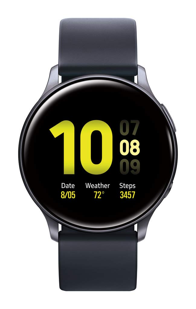 Samsung Galaxy Watch Active 2（40 毫米，GPS，蓝牙）智能手表，具有先进的健康监测、健身追踪功能和持久电池，水黑色（美国版）