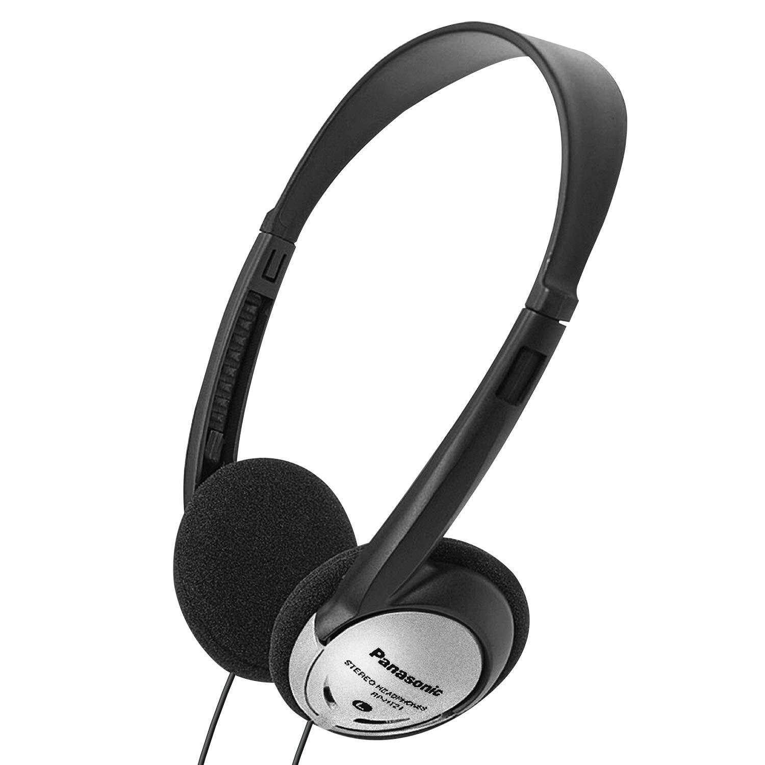  Panasonic 头戴式耳机，带 XBS 的贴耳式轻型耳机，可提供超重低音和清晰自然的声音，适用于手机和笔记本电脑的 3.5 毫米插孔，适合在家工作 - RP-HT21（...