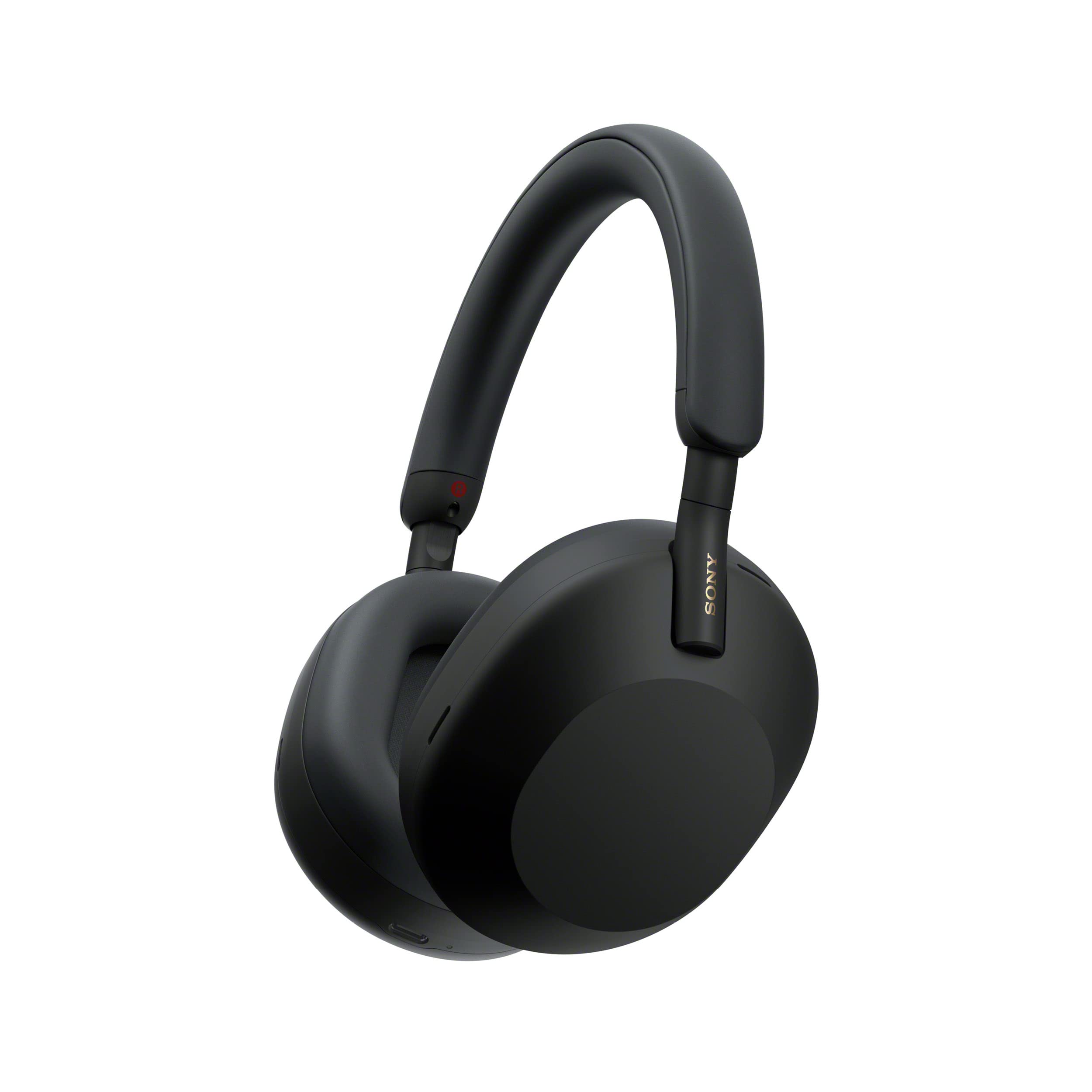 Sony WH-1000XM5 无线行业领先的降噪耳机，具有自动降噪优化器、清晰的免提通话和 Alexa 语音控制，黑色