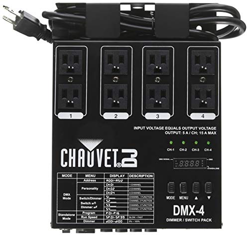 CHAUVET DJ DJ DMX-4 LED 照明调光器/继电器组 |照明配件