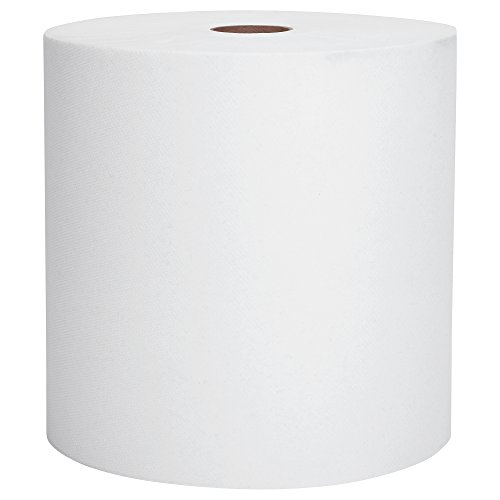 Scott Kimberly-Clark 01040 硬卷纸巾，1 层，8' 宽 x 800' 长，1.5' 芯尺寸，白色（每箱 12 件）