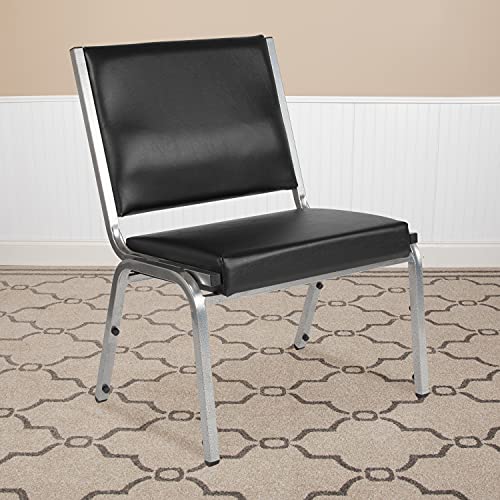 Flash Furniture HERCULES 系列 1000 磅额定黑色抗菌乙烯基减肥医疗接待椅