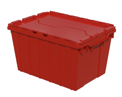 Akro-Mils 39120工业塑料存储手提袋，带盖，（21英寸长x 15英寸宽x 12英寸高x），红色（6件装）
