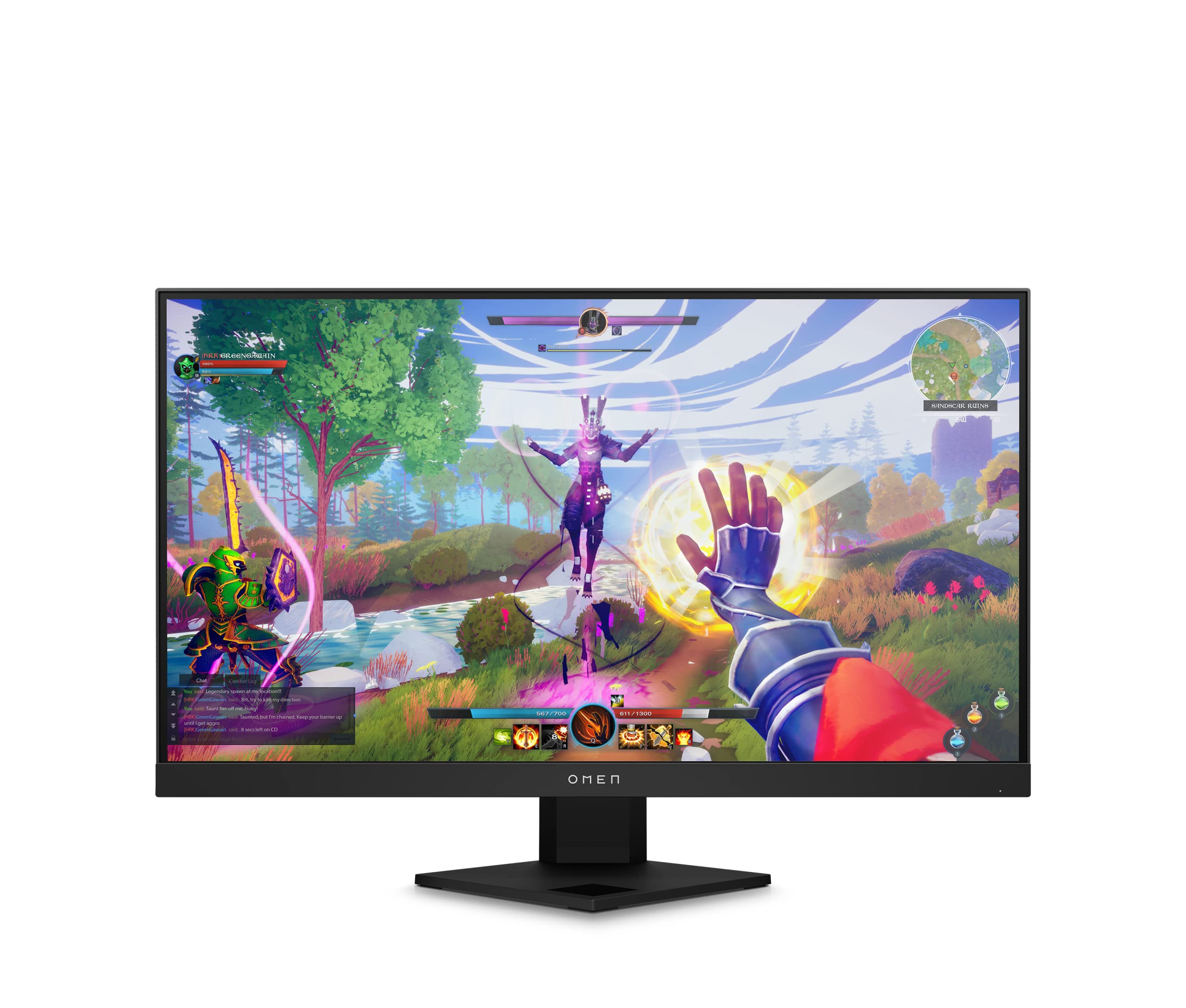 OMEN 25i 游戏显示器，1080p IPS FHD 显示屏，165Hz，1 毫秒响应时间，VESA HDR 400，兼容 NVIDIA G-SYNC，AMD FreeSync Premium Pro，VESA 安装，兼容控制台，护眼屏幕