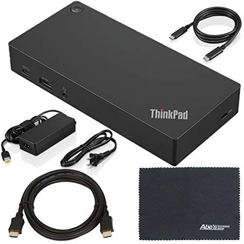 AOM Lenovo ThinkPad (40AS0090US) USB Type-C Dock Gen 2 + ZoomSpeed HDMI 电缆（带以太网）+ 入门包