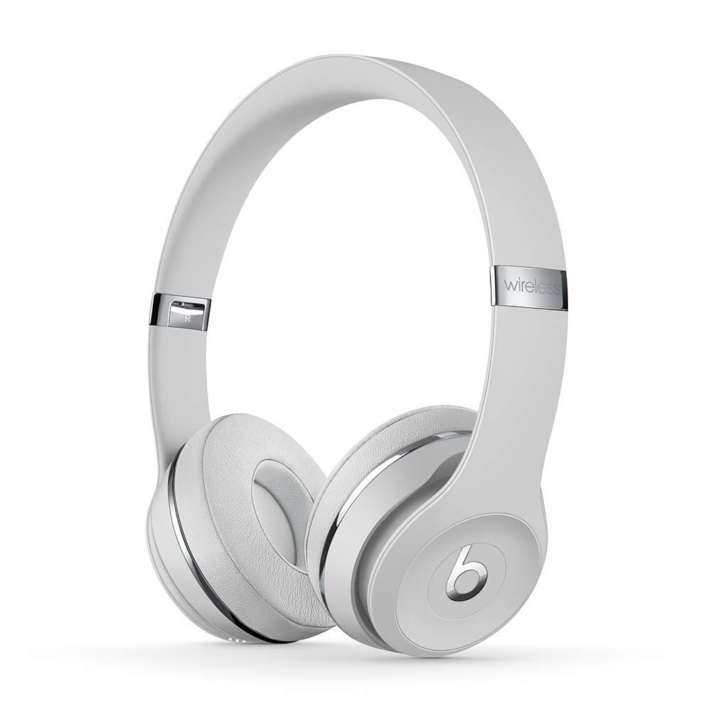 Beats Solo3 无线贴耳式耳机 - W1 耳机芯片，1 类蓝牙，40 小时聆听时间，内置麦克风 - 缎...