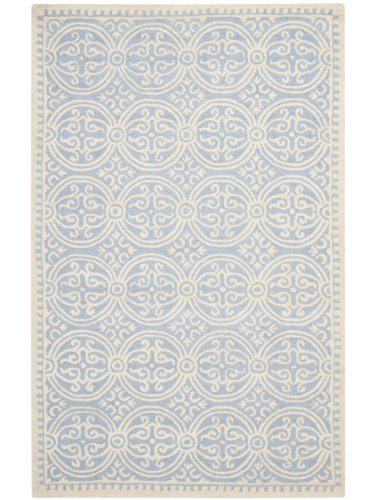 Safavieh Square Rug in Light Blue and Ivory (8 ft. L x ...