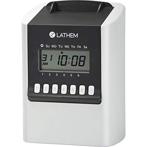 Lathem 700E 计算电子时钟，需要 E17 考勤卡（单独出售）(700E)...