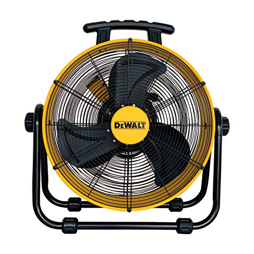 DEWALT DXF-2042 高速工业、地板、滚筒、谷仓、仓库风扇重型移动机便携式空气循环器 3 速可调倾斜...