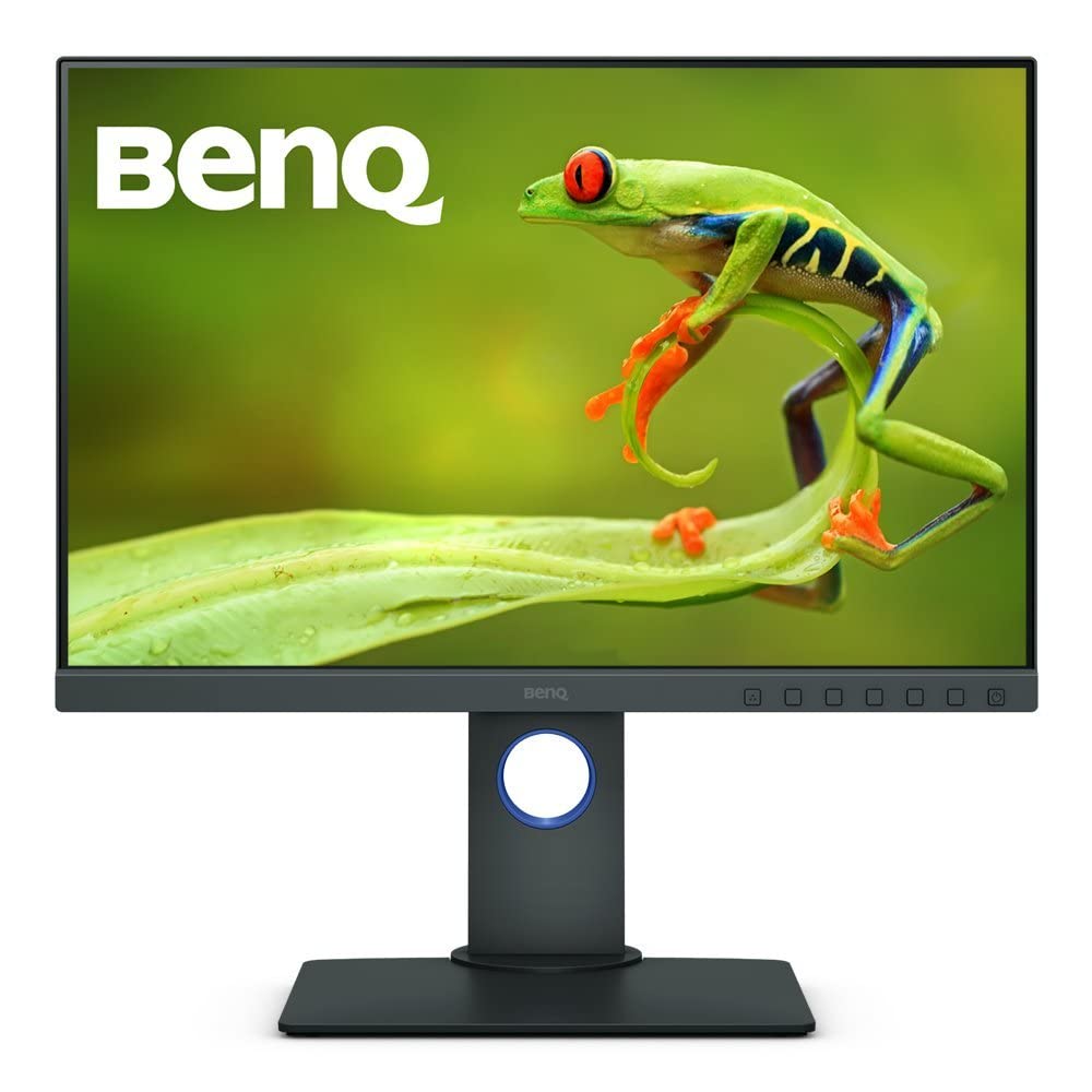 BenQ SW240 24 英寸 WUXGA IPS 电脑显示器，用于照片编辑，具有 99% Adobe RGB、100% sRGB、95% DCI-P3 和工厂校准报告、10 位颜色深度和 14 位 3D LUT 硬件校准