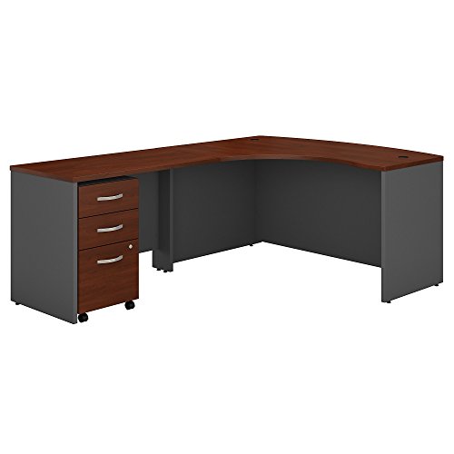 Bush Business Furniture SRC007AULSU C系列左手L型办公桌带移动文件柜