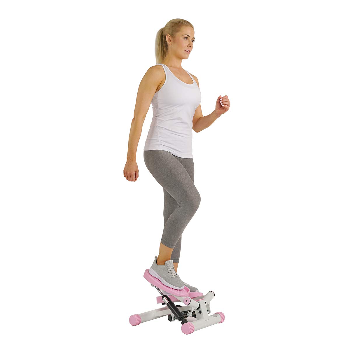 Sunny Health & Fitness 运动踏步机，便携式迷你楼梯踏步机，适合家庭、办公桌或办公室锻炼，...