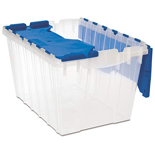 Akro Mils Akrobin Akro-Mils 66486 CLDBL 12 加仑塑料储物盒，带盖子，21-1/2 英寸 x 15 英寸 x 12-1/2 英寸，半透明 - 6 件装