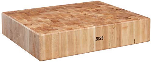 John Boos BB02块经典可逆枫木端粒切块，30英寸x 24英寸x 6英寸