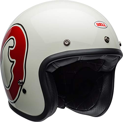 Bell  Custom 500 特别版露面摩托车头盔（RSD WHO 亮光白色/红色，X-S）