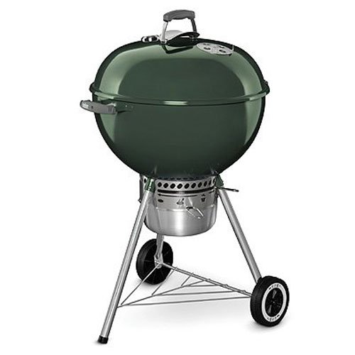 Weber 14407001 原装水壶高级木炭烤架，22 英寸，绿色