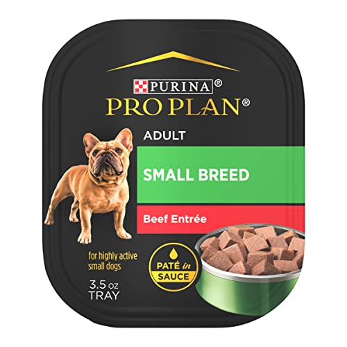 Purina 小型犬用湿狗粮酱汁鸡肉或火鸡酱高蛋白狗粮品种包 - (12) 3.5 盎司。托盘