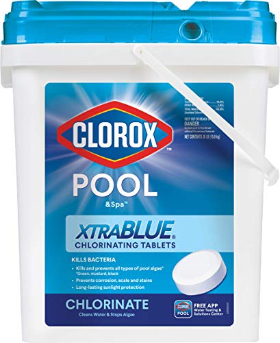 Clorox Pool&Spa XtraBlue 3' 长效氯化片 35 磅...