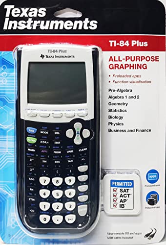 Texas Instruments TI-84 Plus 图形计算器，黑色