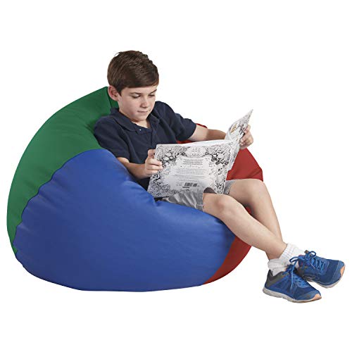  Factory Direct Partners FDP SoftScape 经典 35 英寸儿童豆袋椅，儿童家具，非常适合阅读、玩视频游戏或放松，适合教室、日托、图书馆或家庭的替代座椅 - 多种...