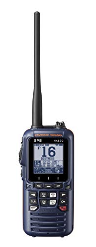 Standard Horizon HX890 手持式 VHF 海军蓝 - 浮动 6 瓦 H 级 DSC 双向无线电