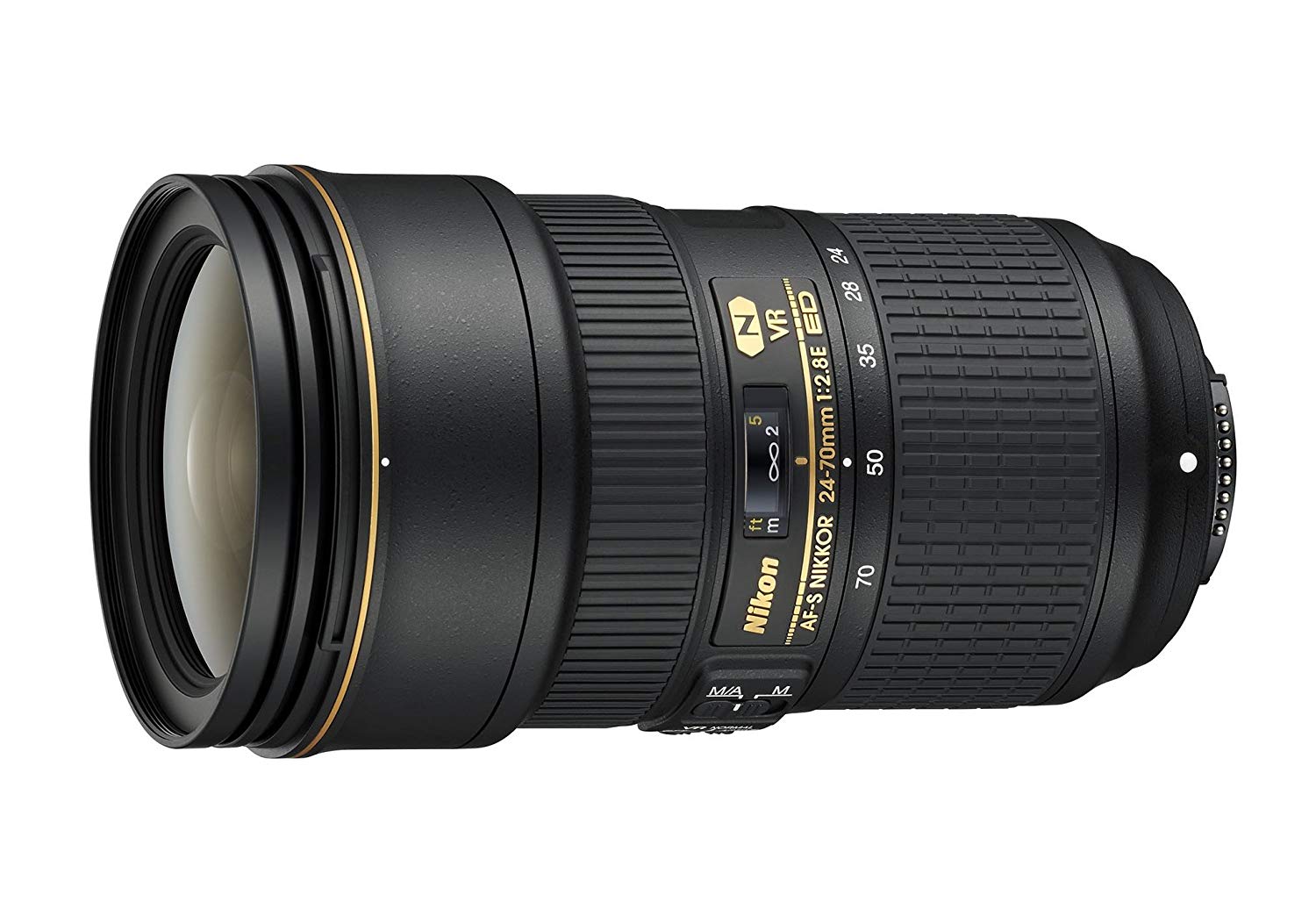 Nikon AF-S FX尼克尔24-70mm f / 2.8E ED减震变焦镜头，具有自动对焦功能，适用于数...